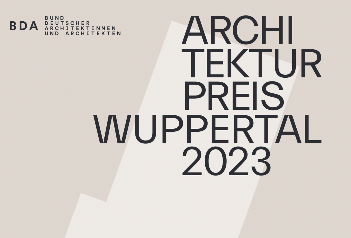 BDA Architekturpreis Wuppertal 2023