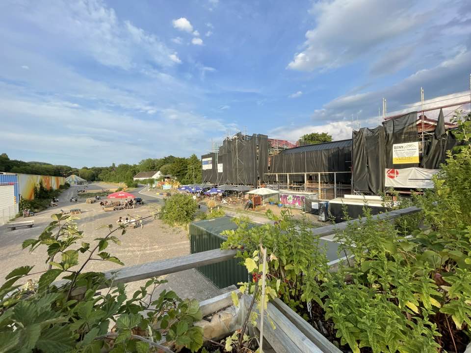 Blick über den östlichen Teil des Utopiastadt Campus